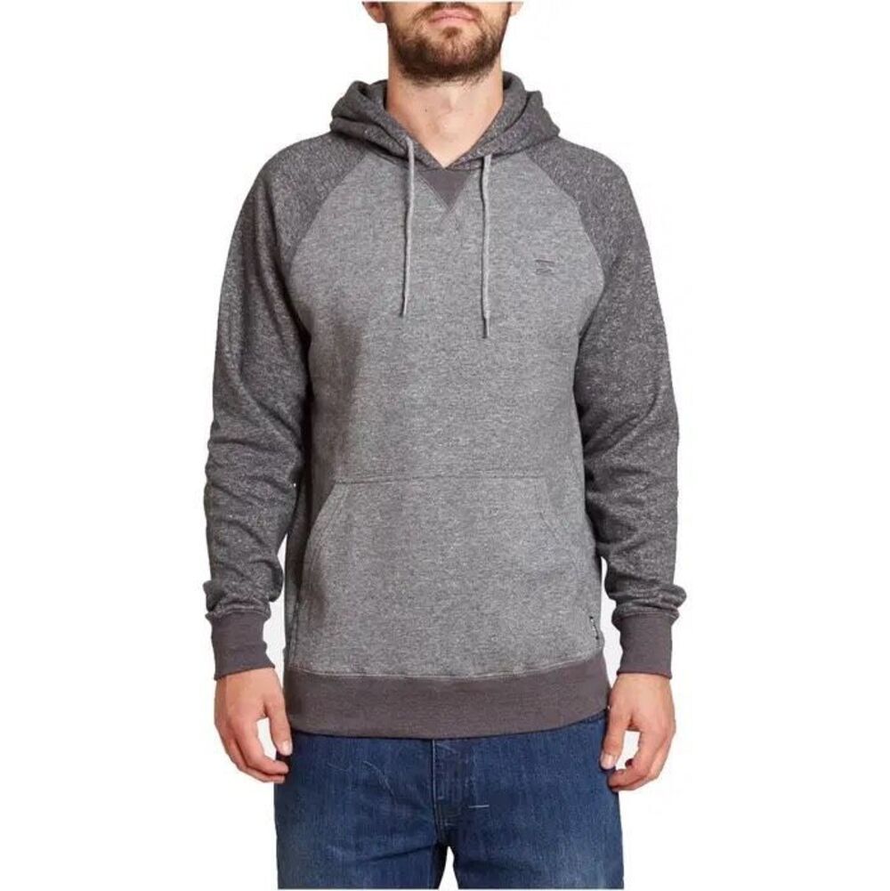 Billabong Balance Pullover Hoodie Dark Grey Heather Size M